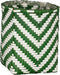 Mica Decorations Merlijn - Plantenmanden voor Buiten - Set van 3 - H20 x Ø18 cm H23 x Ø21 cm H26 x Ø24 cm - Donkergroen Wit (set van 3)