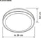 Plafondlamp Activejet AJE-RIMINI Wit Zwart 12 W