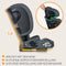 Nelly i-Size ISOFIX - Inklapbare Peuter Autostoel - 4 Ligstanden - Grote Side Protection - 5-punts gordels - TopTether Alarm - Bekerhouder