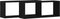 vidaXL - Wandplanken - 2 - Stuks - Zwart - Eiken - 60x15x23 - cm - Gemaakt - van - Houtcomposiet