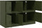 vidaXL - Dressoir - 99x39x73 - cm - staal - olijfgroen