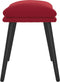 vidaXL - Voetenbank - 45x29,5x35 - cm - fluweel - wijnrood