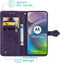iMoshion Hoesje Geschikt voor Motorola Moto G 5G Hoesje Met Pasjeshouder - iMoshion Mandala Bookcase - Paars