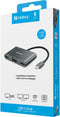 Sandberg 136-35 - USB-C Dock - 2xHDMI 1xVGA 1xUSB 100W PD - Aluminium