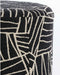 Light & Living Poef Davonte - Zwart - Ø40cm - Modern