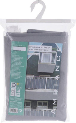 Balkonscherm - 445 x 76 cm - Donkergrijs - Polyester