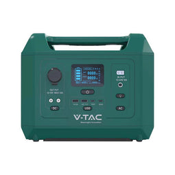 V-TAC VT-606N-UK - Portable Power Station - 600W AC output - Groen