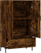 vidaXL - Hoge - kast - 69,5x31x115 - cm - bewerkt - hout - gerookt - eikenkleurig