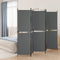 vidaXL - Kamerscherm - met - 5 - panelen - 250x180 - cm - antracietkleurig