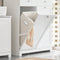 SoBuy BZR33-II-W - Badkamerkast - 2 lades 2 wasmanden 45 liter - Wit