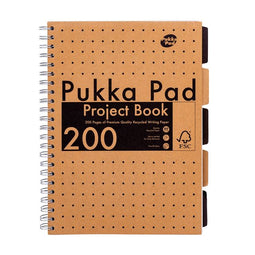Pukka Pad - Projectboek Pad Kraft A4 lijn 5-tabs 200 pagina's 80gr