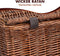Fietsmand Riet - Bakkersmand - 45 x 30 x 25 cm - Bruin