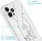 iMoshion Hoesje Geschikt voor iPhone 13 Pro Hoesje Siliconen - iMoshion Design hoesje - Transparant / Holding Hands
