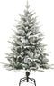 vidaXL - Kunstkerstboom - met - sneeuw - 120 - cm - PVC - en - PE - groen