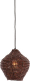 Light & Living Hanglamp Kalenga - Kralen - 21cm - Donkerbruin