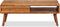vidaXL - Salontafel - met - bewerkte - lade - 100x50x40 - cm - massief - hout