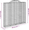 vidaXL - Schanskorven - 7 - st - gewelfd - 200x30x180/200 - cm - ijzer