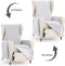 Hoes voor stoel Eysa SILVER Lichtgrijs 100 x 110 x 55 cm Omkeerbaar