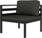 vidaXL - Hoekbank - sectioneel - 1 - st - met - kussens - aluminium - antracietkleurig