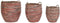 Basket spelset DKD Home Decor Perzik Natuurlijk Boho 52 x 52 x 58 cm