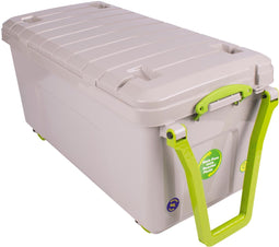 Really Useful Box opbergkoffer op wieltjes 64 l, grijs 4 stuks