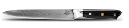 VDN Elegance - Vleesmes 21 cm - Damaststaal met zwart handvat