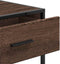 vidaXL - Wandtafel - 90x35x80 - cm - bewerkt - hout - bruin - eikenkleur