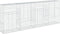 vidaXL - Schanskorf - 400x50x150 - cm - gegalvaniseerd - ijzer - zilverkleurig
