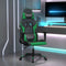 vidaXL - Gamestoel - kunstleer - zwart - en - groen