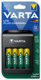 Varta 57687 - Plug-Plus Stekkerlader - 6 poorten inclusief 4x AA 2100 mAh (4 stuks)