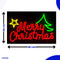 Neon Lamp - Merry Christmas - Kerst - Dimbaar - Incl. Ophanghaakjes - Neon Sign - Neon Verlichting - Neon Led Lamp - Wandlamp
