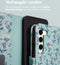 iMoshion Hoesje Geschikt voor Samsung Galaxy S23 Hoesje Met Pasjeshouder - iMoshion Design Bookcase smartphone - Blauw / Blue Flowers