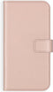 Selencia Hoesje Geschikt voor Samsung Galaxy A41 Hoesje Met Pasjeshouder - Selencia Echt Lederen Bookcase - Roze