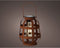 Solar lantaarn metaal roest bruin met hengsel 18,5 cm - Tuinlantaarns - Solarverlichting - Tuinverlichting