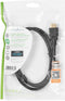 Nedis Premium High Speed HDMI-Kabel met Ethernet - HDMI Connector - HDMI Connector - 4K@60Hz - 18 Gbps - 1.00 m - Rond - PVC - Zwart - Envelop