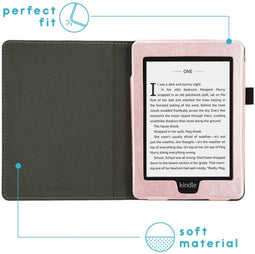 imoshion E-reader Hoesje - Geschikt voor Amazon Kindle Paperwhite 4 - Vegan Leather Bookcase - Rosé Goud