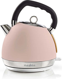 Nedis Waterkoker - 1.8 l - 2200 W - Draadloos - Roze