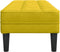 vidaXL - Ligzetel - Geel - 113x57x39 - cm - Velours