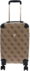 Guess Berta 18 - Dames Reiskoffer - 4 Wielen - Latte Logo Brown