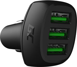 Green Cell CADGC01 - USB-oplader Auto - 3 x USB 2400 mA - Zwart