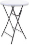 Brixy Statafel - Partytafel - Robuust en Weersbestendig - Inklapbaar - 80cm x 110cm - Wit/Grijs