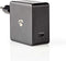 Nedis WCPD60W100BK - USB C Wandlader - 60W Power Delivery - Zwart