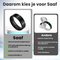 Saaf Smart Ring - Activity Tracker - Slaapanalyse en Gezondheidsmonitoring - Zwart