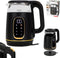 Adler AD 1305 - Waterkoker - 1.7L - Temperatuurregeling - Zwart en goud