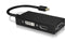Icy Box IB-AC1032 - Mini DisplayPort naar DVI-D HDMI VGA 3-in-1 adapter - Zwart