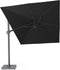 Platinum Sun & Shade – Zweefparasol – Challenger T² - 350x260cm – Zwart – Dubbel Kantelbaar – 360° Draaibaar – 96% UV protectie