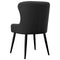 vidaXL - Eetkamerstoelen - 2 - st - stof - zwart