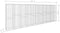 vidaXL - Schanskorfmuur - met - deksel - 600x50x200 - cm - gegalvaniseerd - staal