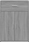 vidaXL - Dressoir - 60x30x84 - cm - bewerkt - hout - grijs - sonoma - eikenkleurig