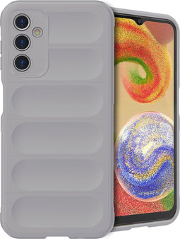 imoshion Hoesje - Geschikt voor Samsung Galaxy A14 (5G) / A14 (4G) - EasyGrip Backcover - Grijs